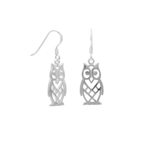 Cut Out Owl Earrings